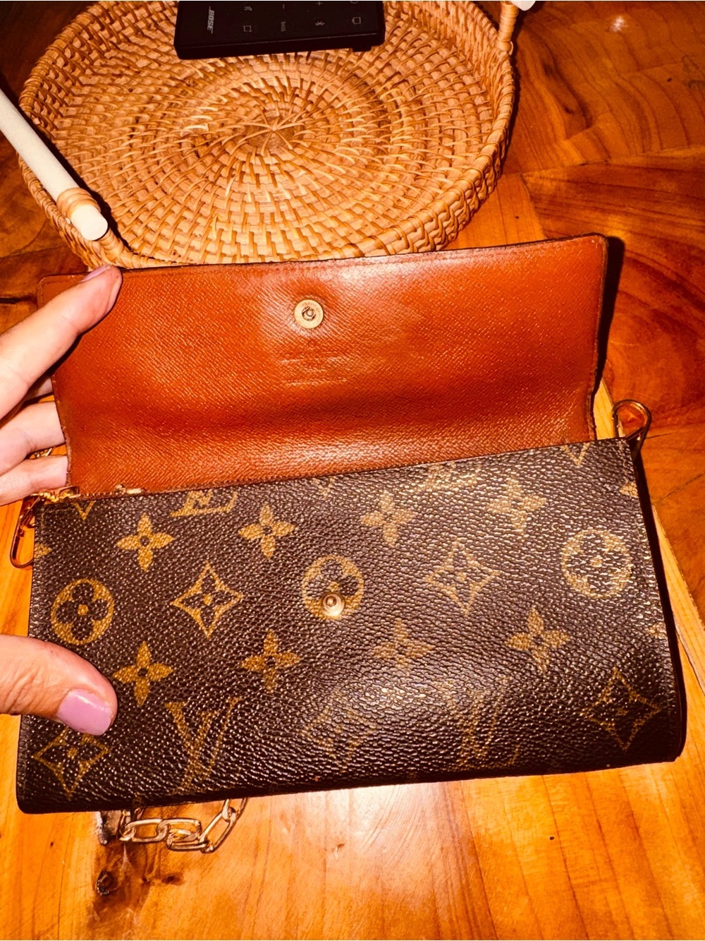 Louis Vuitton vintage Sarah wallet monogram brown converted - Picture 6 of 15